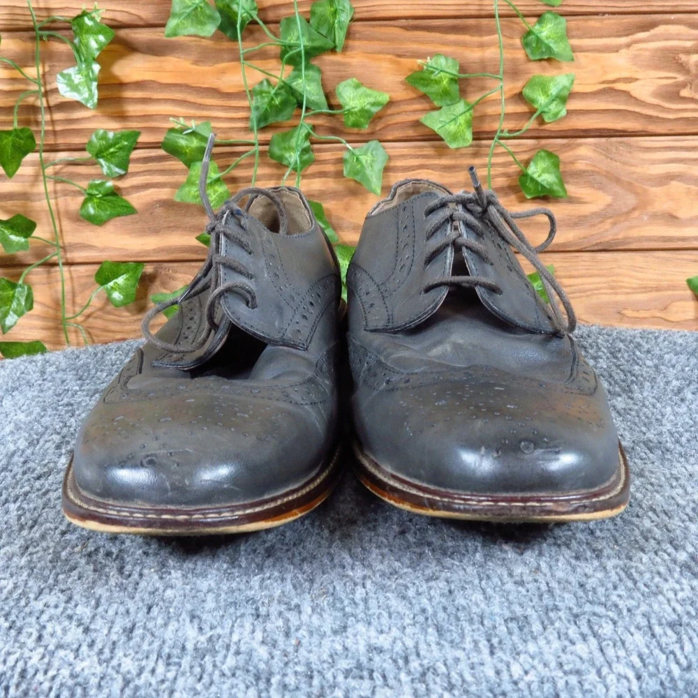 Joseph Abboud 40G4R00003 Mens Wingtip Oxford 9.5 Professional Dress Grey Leather